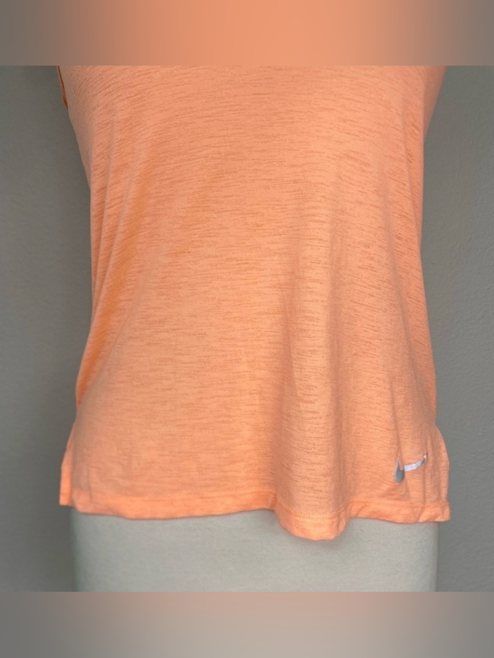 Nike Womens Orange Dri Fit Lightweight Racerback Tank Top Gym Running Size Small - Picture 6 of 15